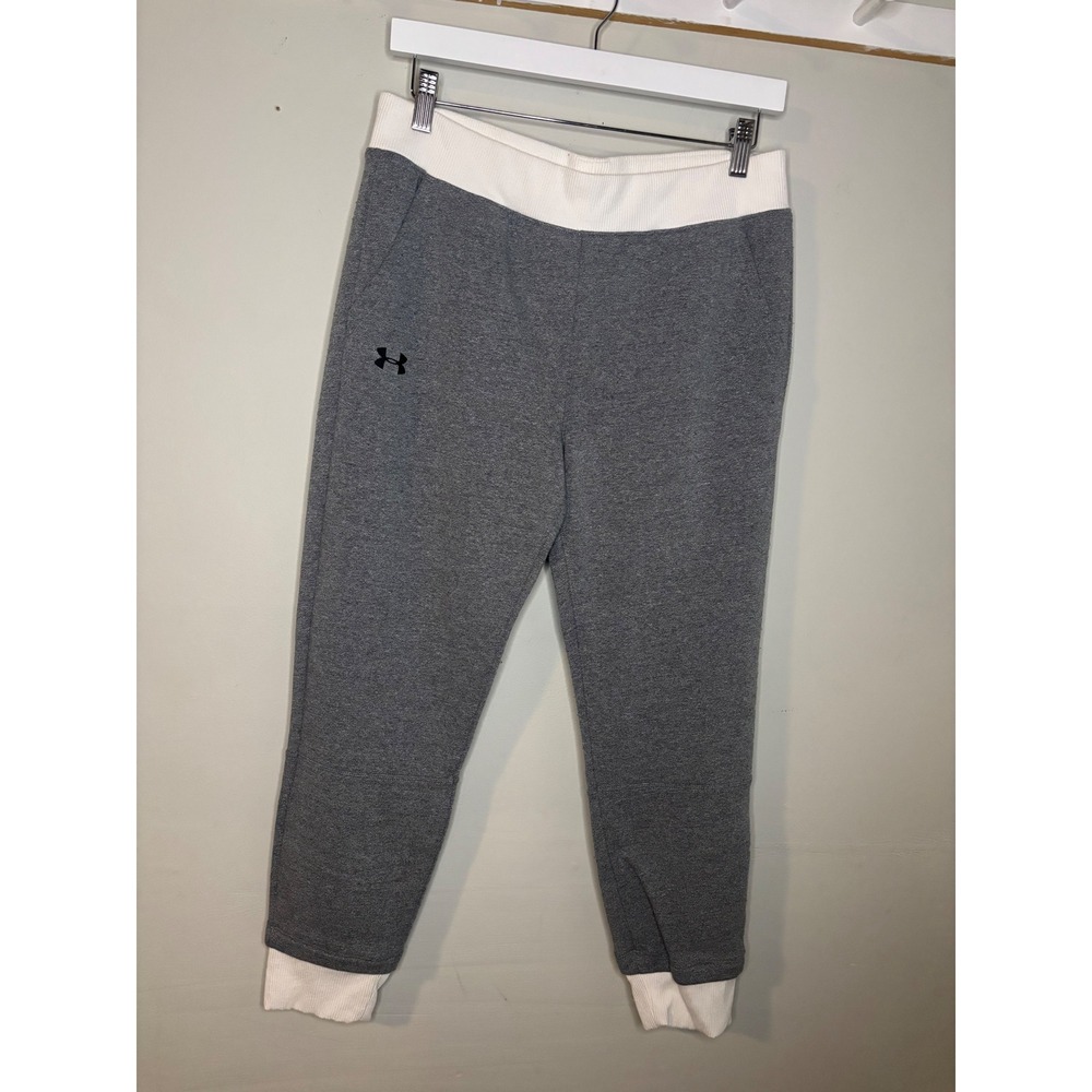 Under Armour Loose Fit Joggers Gray Athletic Sweatpants Men Medium